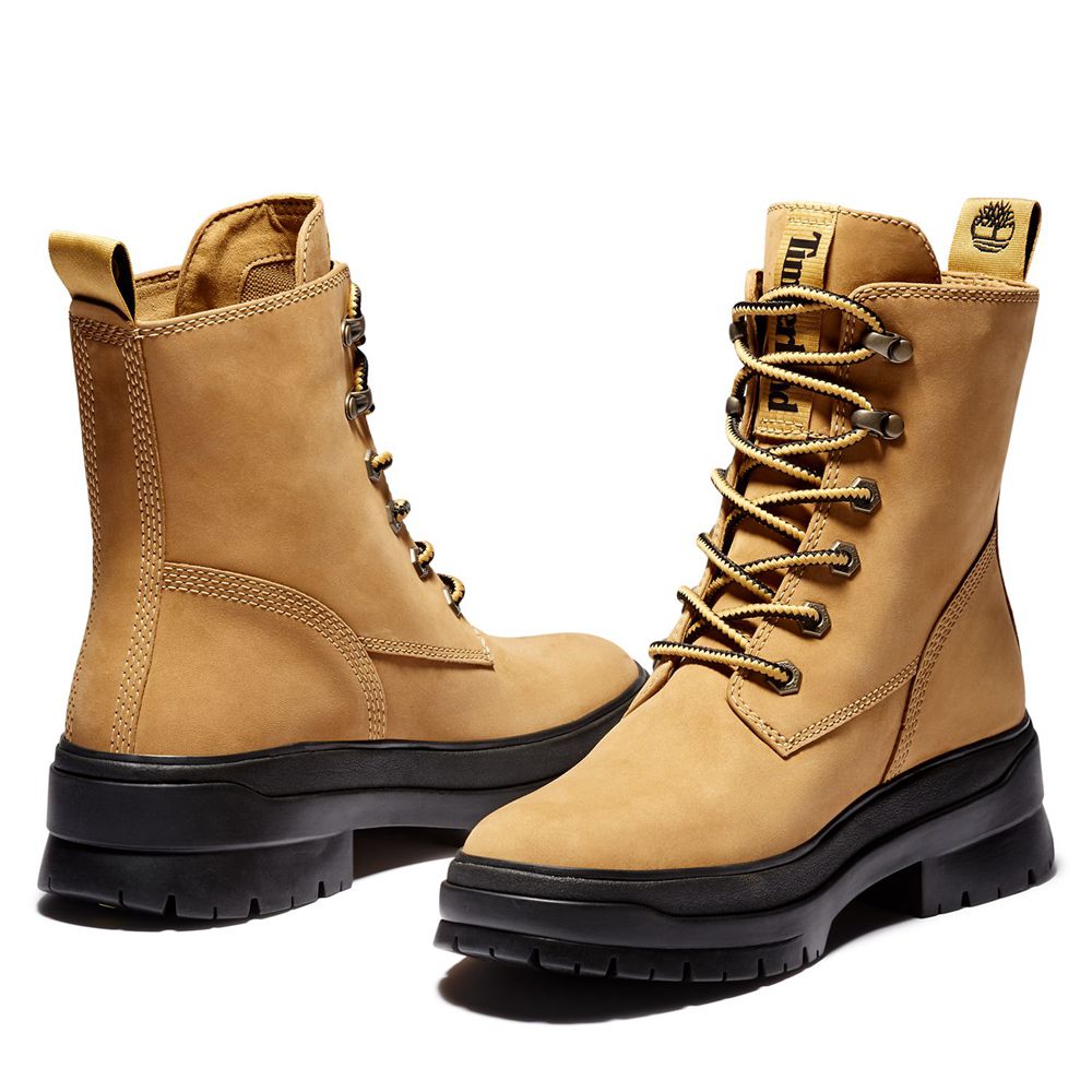 Bocanci Cu Dantelă Timberland Dama Maro/Negrii - Malynn Ek+ Waterproof - Romania - VOTABU871